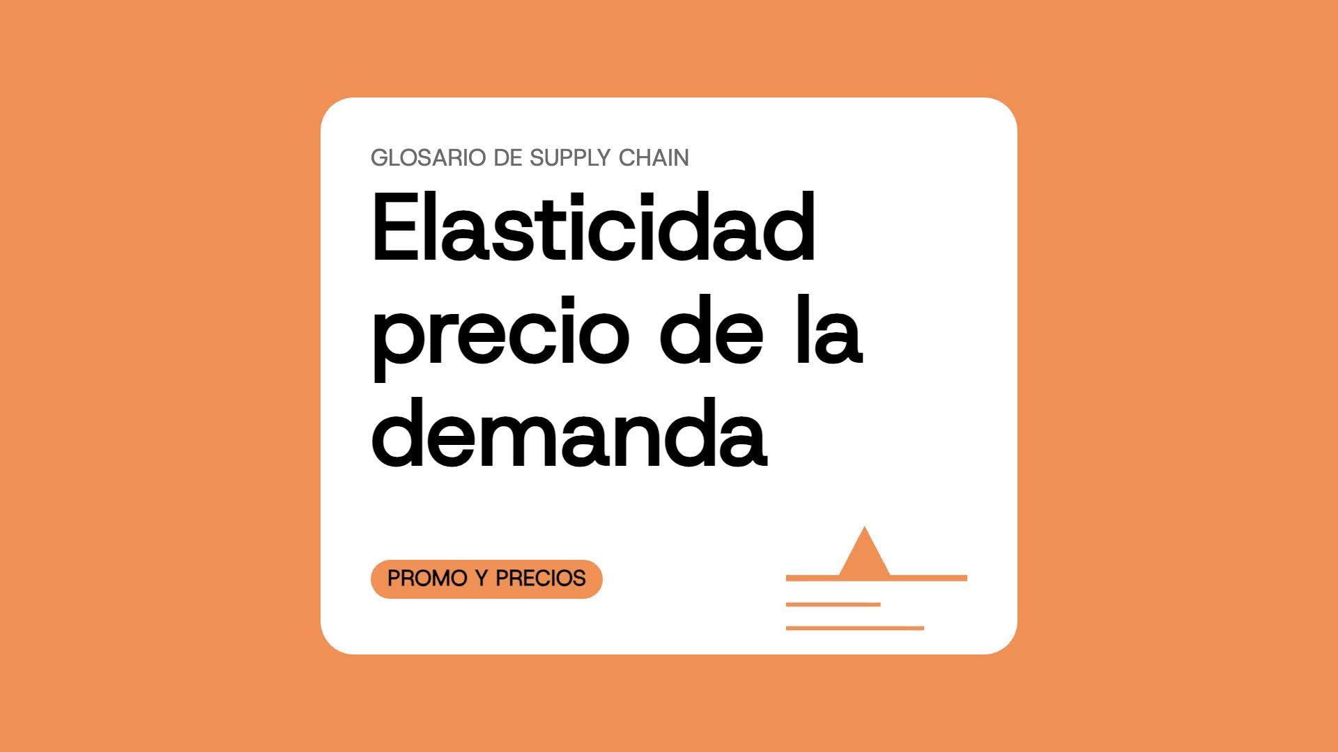 Elasticidad precio de la demanda