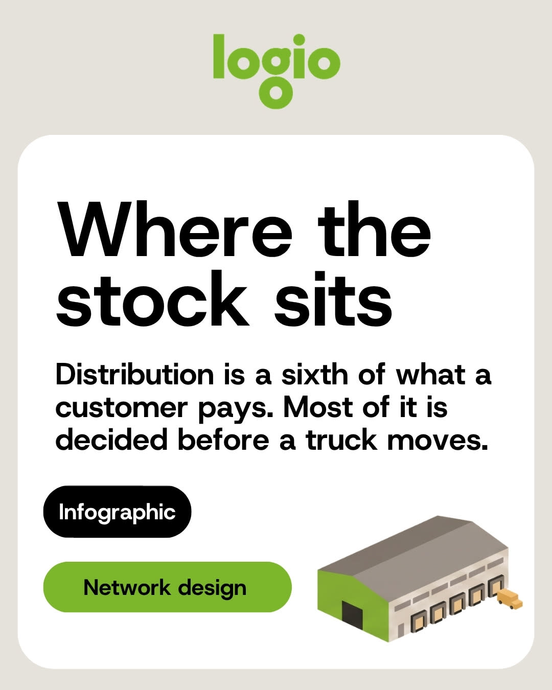Cover of the distribution strategy infographic: where the stock sits