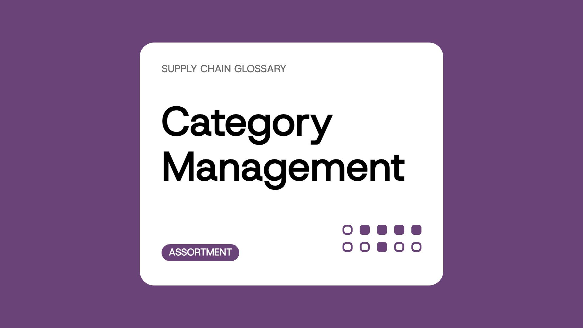 Category Management