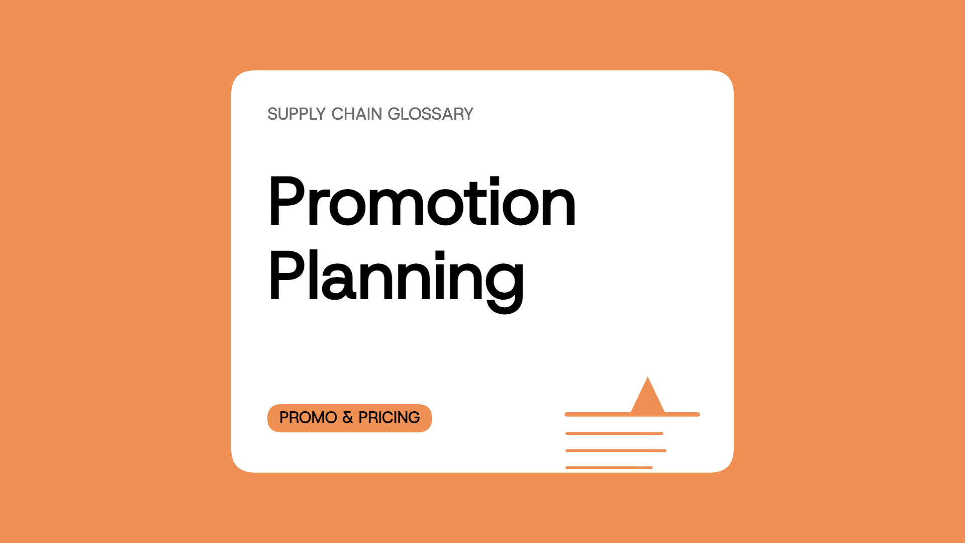 Promotion Planning
