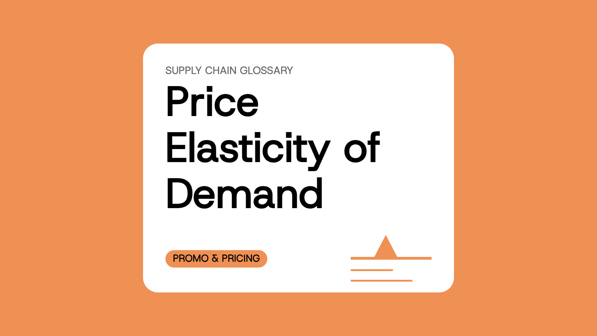 Price Elasticity of Demand
