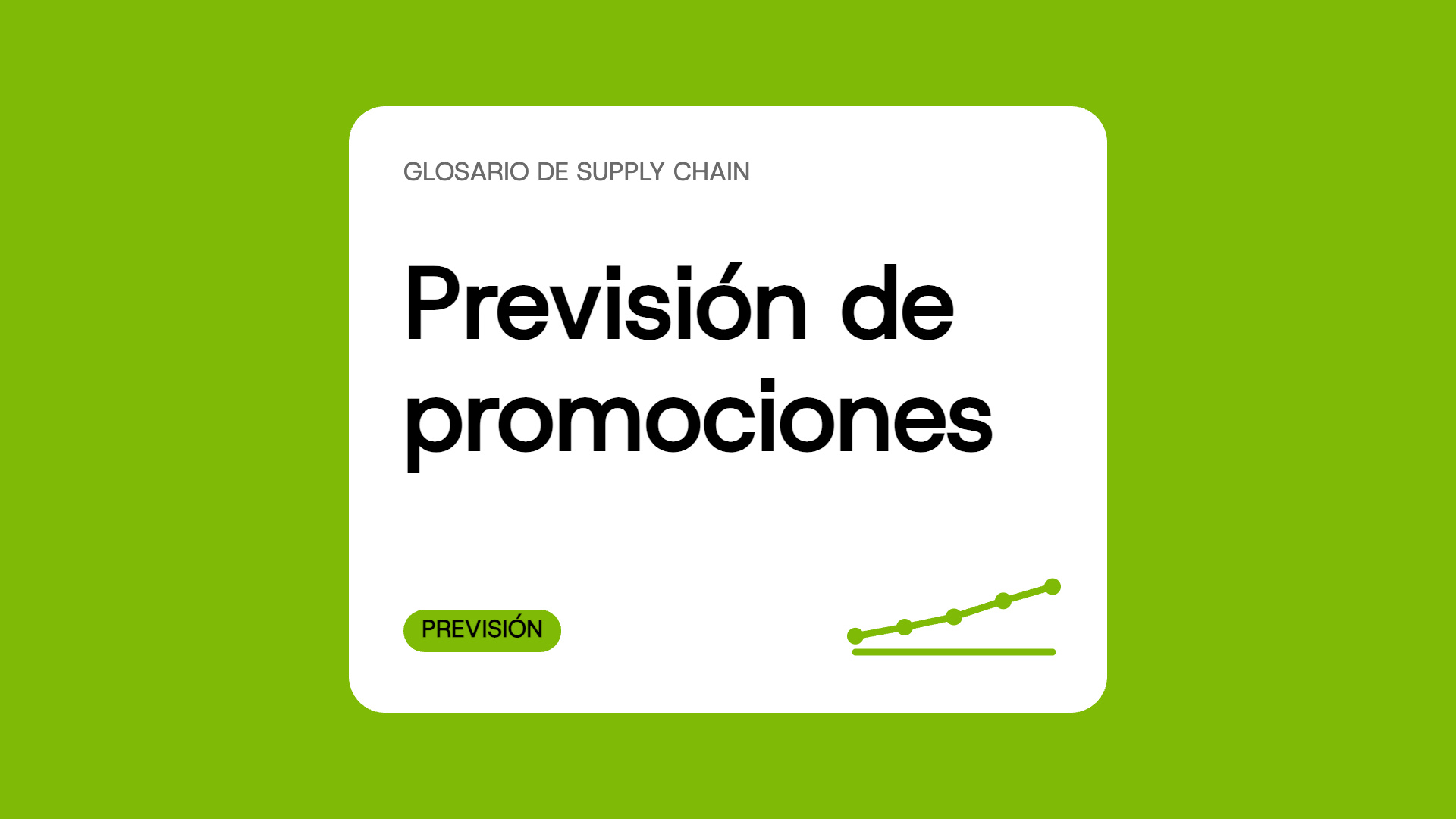 Previsión de promociones