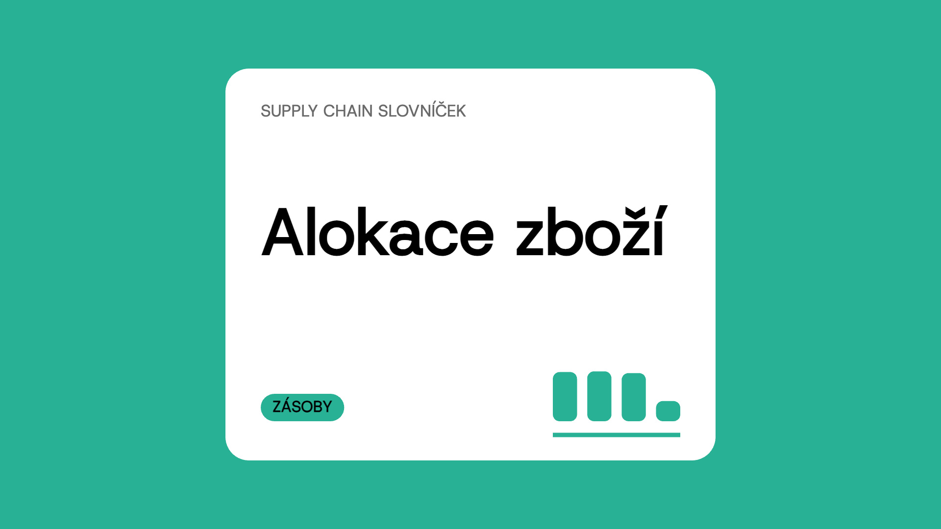 Alokace zboží