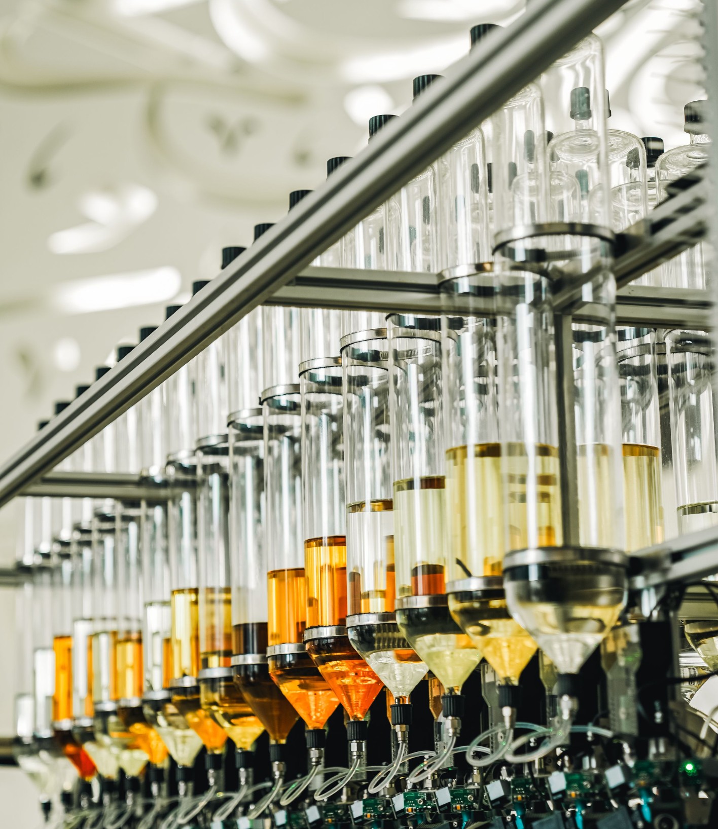 Bottling line in a beverage plant