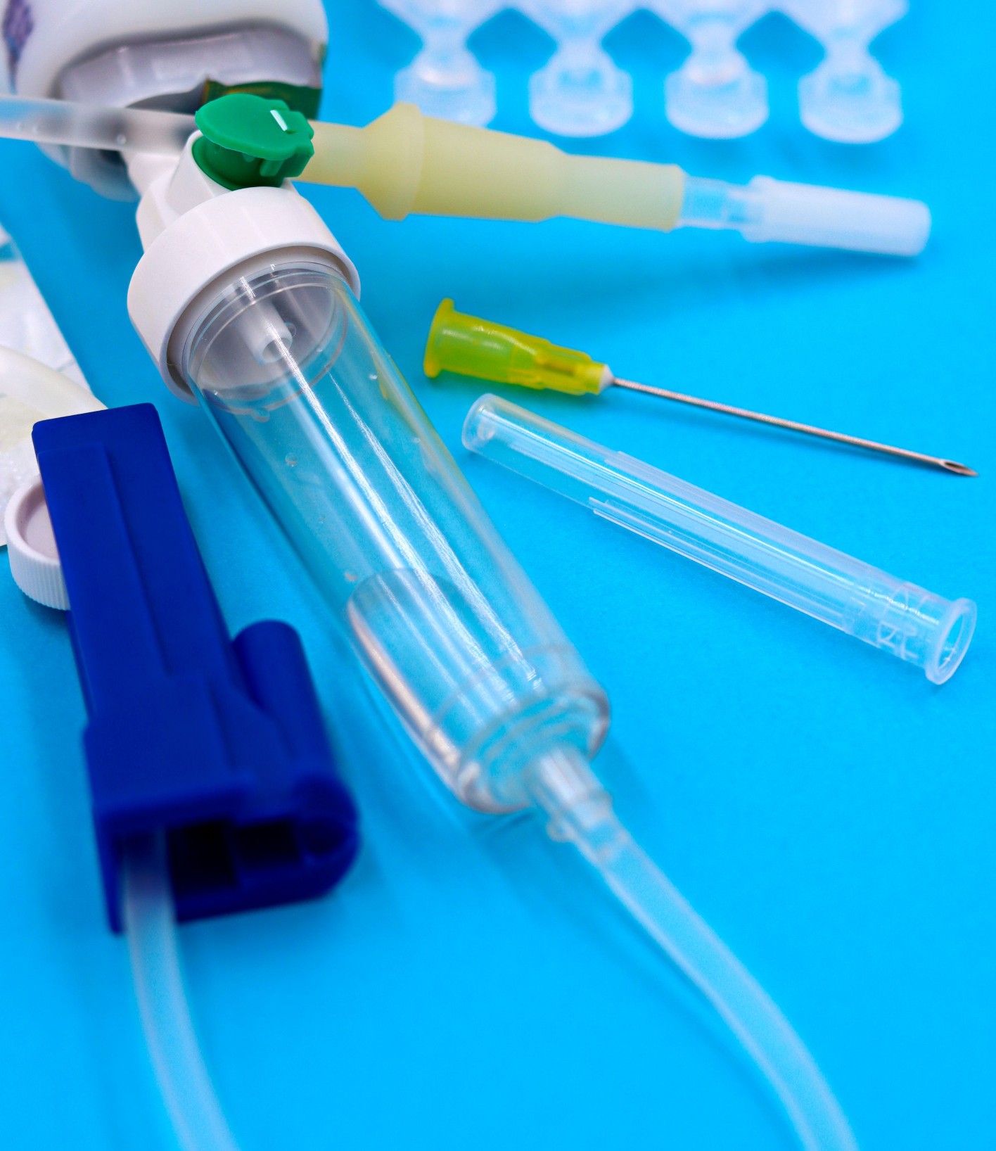 Medical supplies: syringes and infusion set