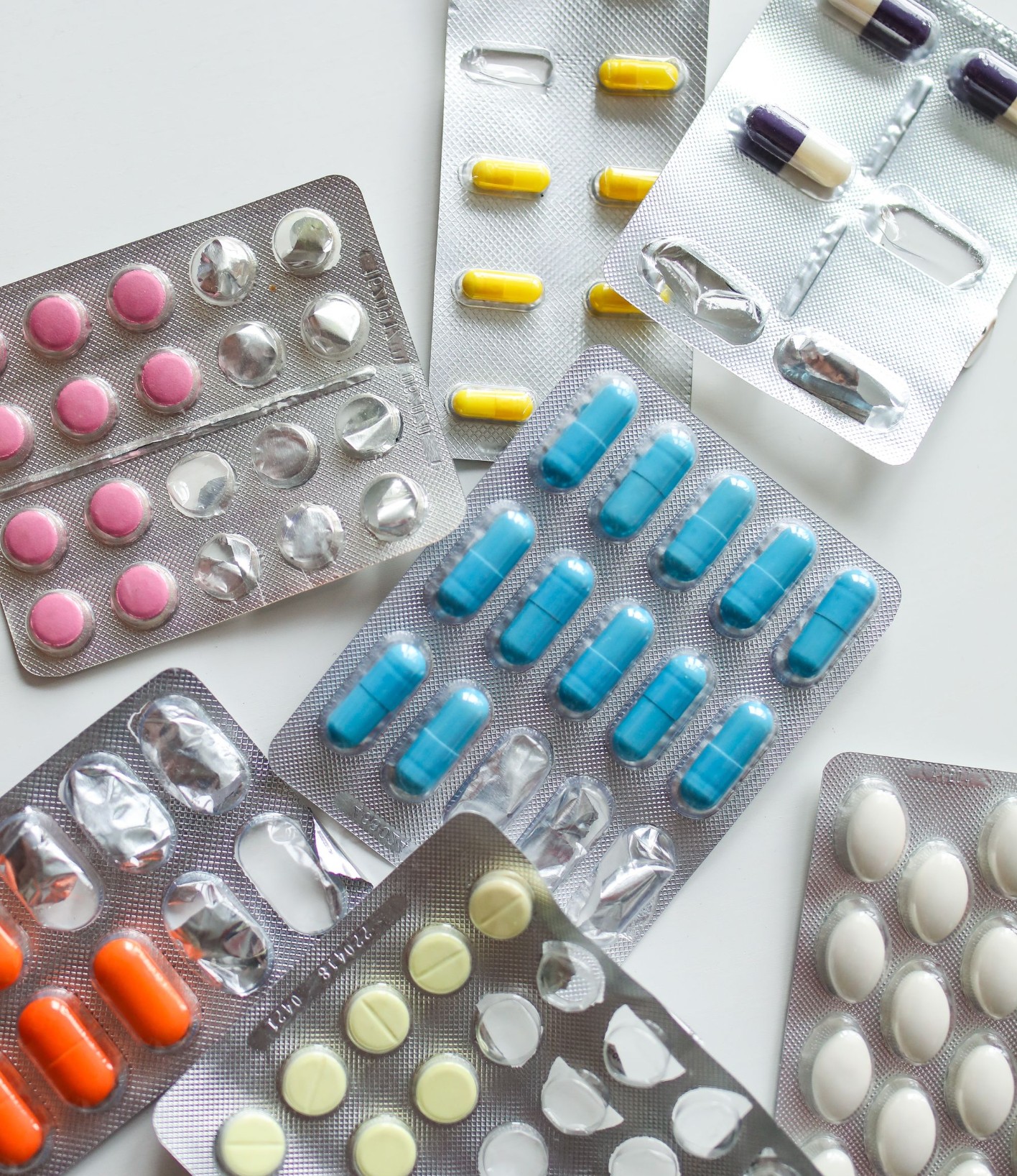 Blister packs of medicines