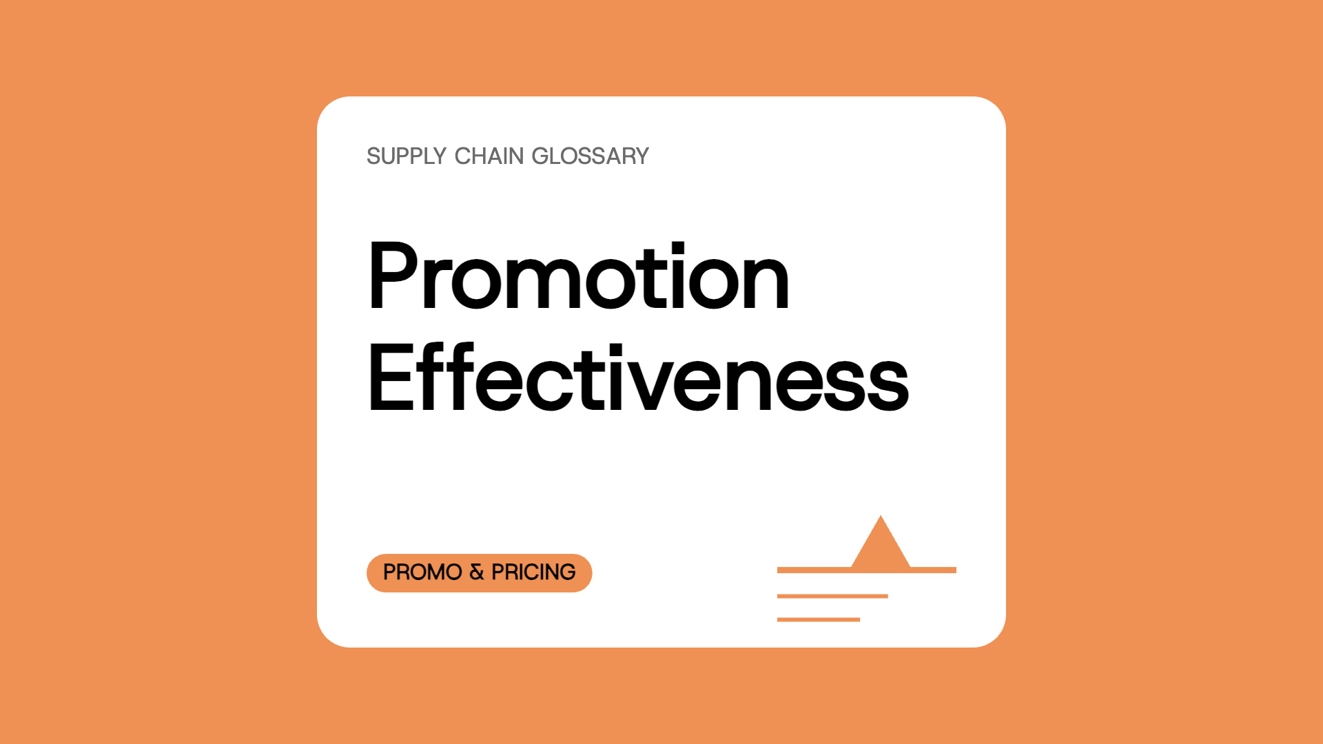 Promotion Effectiveness
