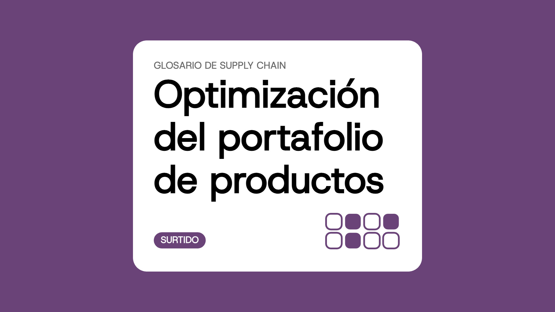 Optimización del portafolio de productos